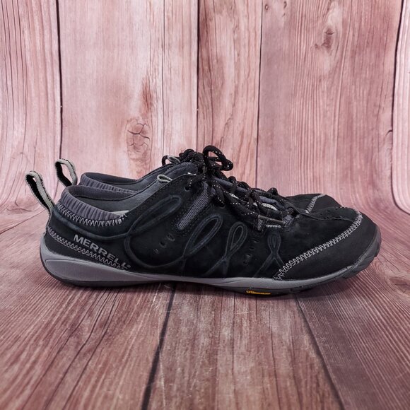 Merrell Contour Glove Black Womens Size 9 Barefoot Suede Trail Running Shoes - Picture 3 of 14